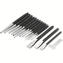 16-Piece Mechanics Punch and Chisel Set – Heavy Duty  Masonry & Automotive Use