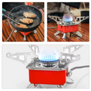 Mini Camping Stove with 4 Butane Gas Canisters