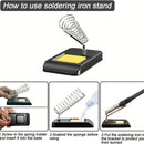 Digital Soldering Iron Kit – 90W Ceramic Heater with LCD Display