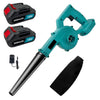Cordless Leaf Blower 18V 2 in 1 Electric Air Blower Cleaner 2x Batteries | Makita Compatible
