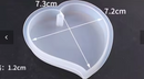 Silicone Mould Heart-shaped Mould Hexagon Highlight Wavy Oval Expoxy Resin Mould