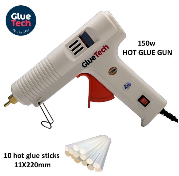 150W Professional Hot Glue Gun (With 10 Sticks)