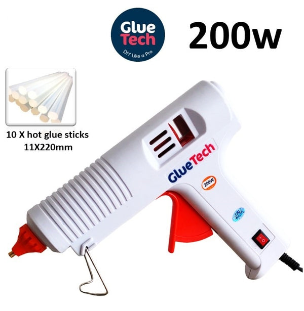 200W Professional Hot Glue Gun (With 10 Sticks)