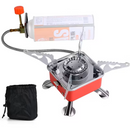 Mini Camping Stove with 4 Butane Gas Canisters