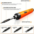 Rechargeable Portable Soldering Iron - 3-Temp Control