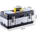 17" Heavy-Duty Metal Toolbox