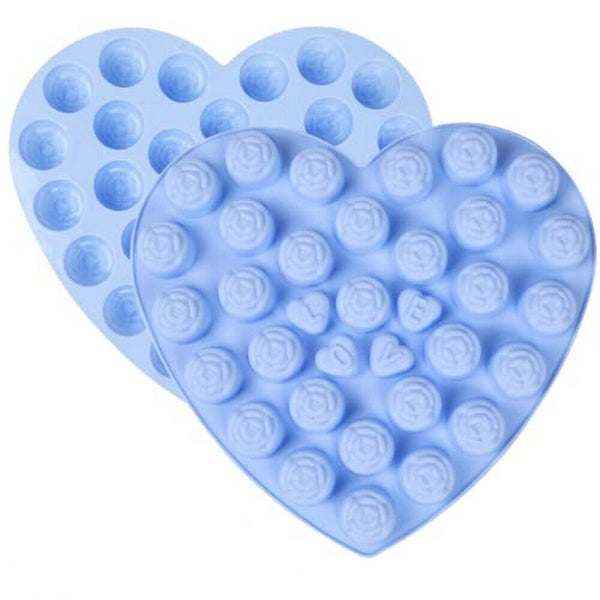 Silicone Mold Heart Rose 3D Cavity Silicone Hot glue / Concrete / Bakeware / Ice Maker