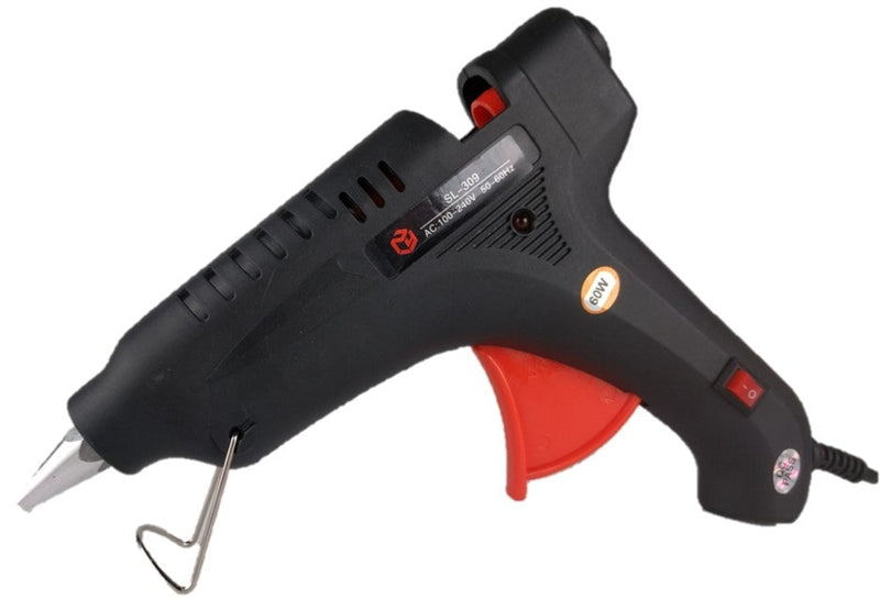 60W Hot Glue Gun KIT DIY Kit BLACK (With 15 Sticks and Bag)
