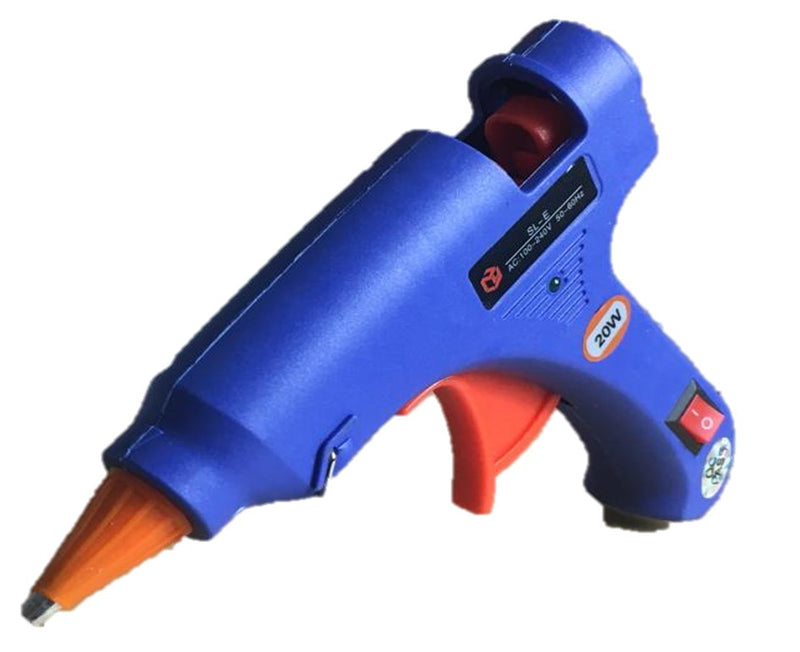 20W Mini Glue Gun KIT  BLUE (With 20 Sticks and Bag)