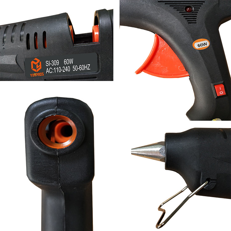 20w black Mini HOT Glue Gun kit +20 Hot Glue Sticks 7*220mm & kit bag for Craft DIY