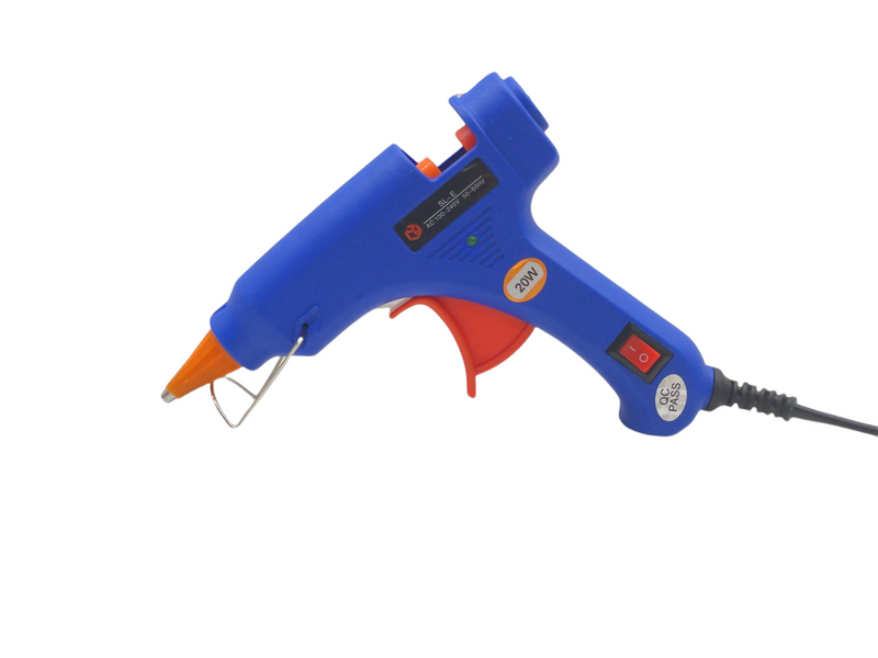 20W Mini hot Glue Gun BLUE (With 20 Sticks)