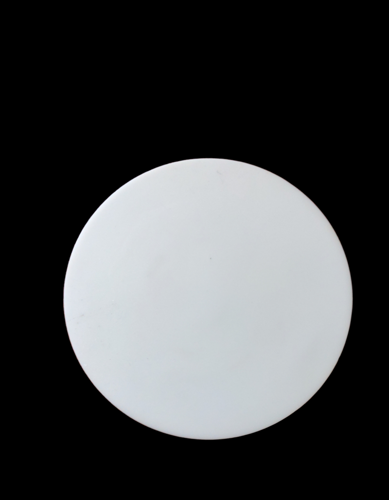 Round Silicone Rubber Sheet Clear White Ø 95mm/180mm