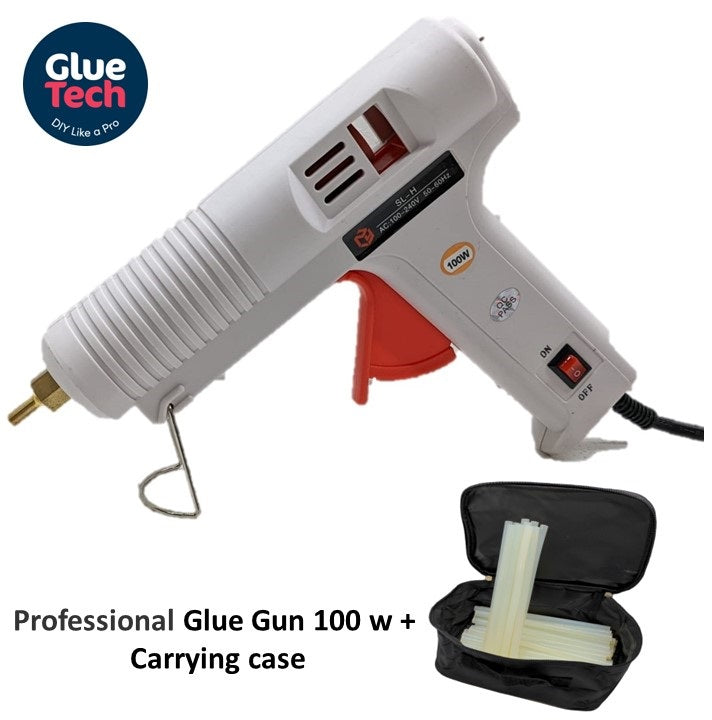 100W Professional GLUE GUN +Carrying case+12 Hot Glue Sticks 11*220mm