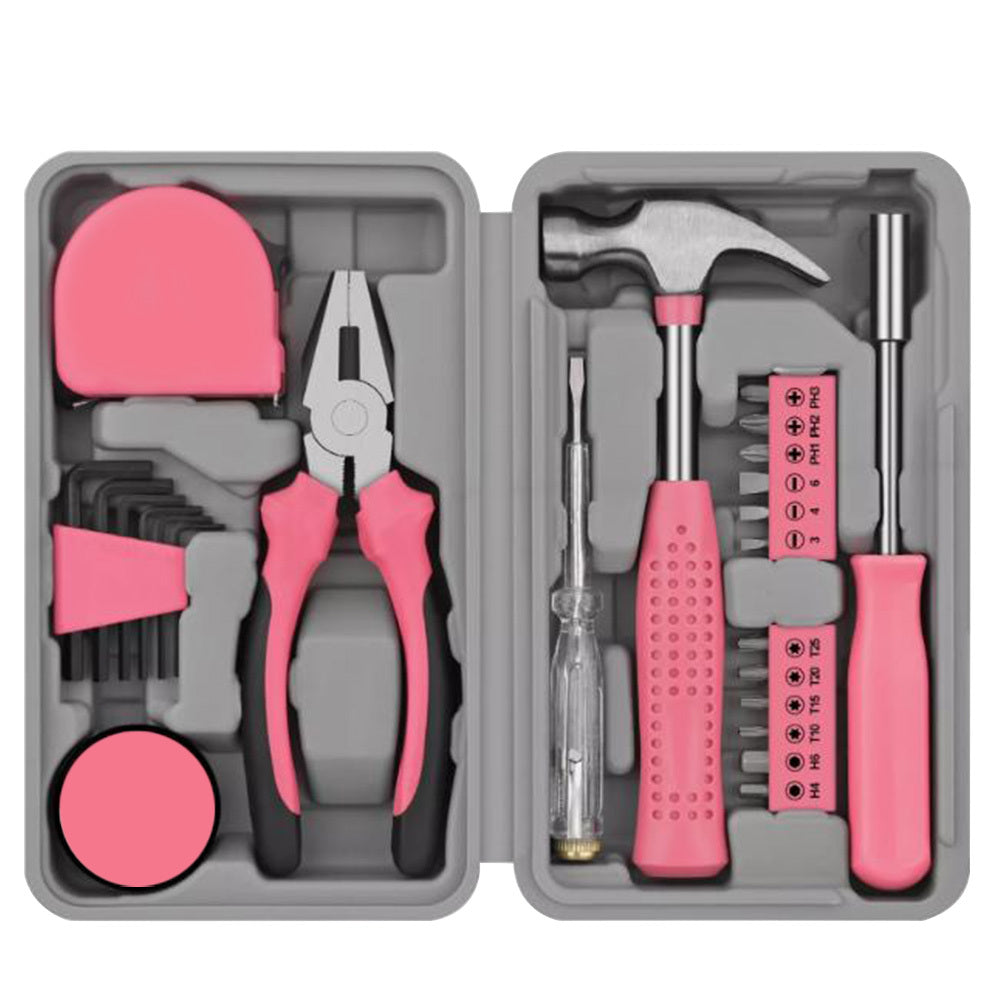Pink Snow Tools 24-Piece Pink Tool Kit