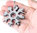18-in-1 Snowflake Multi Tool – Compact Stainless Steel Pocket Tool
