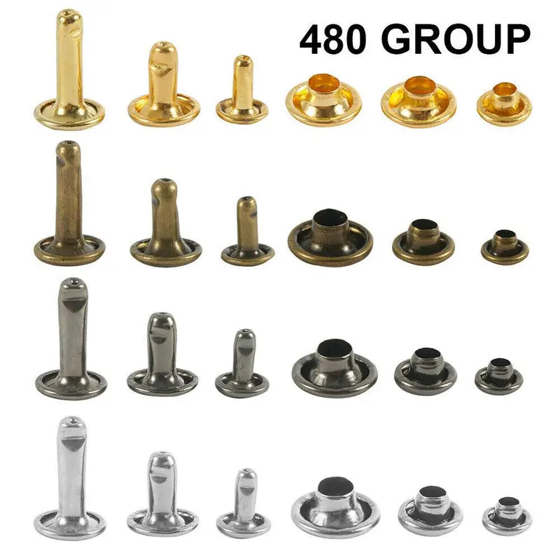 480-Piece Double Cap Rivet Tool Kit
