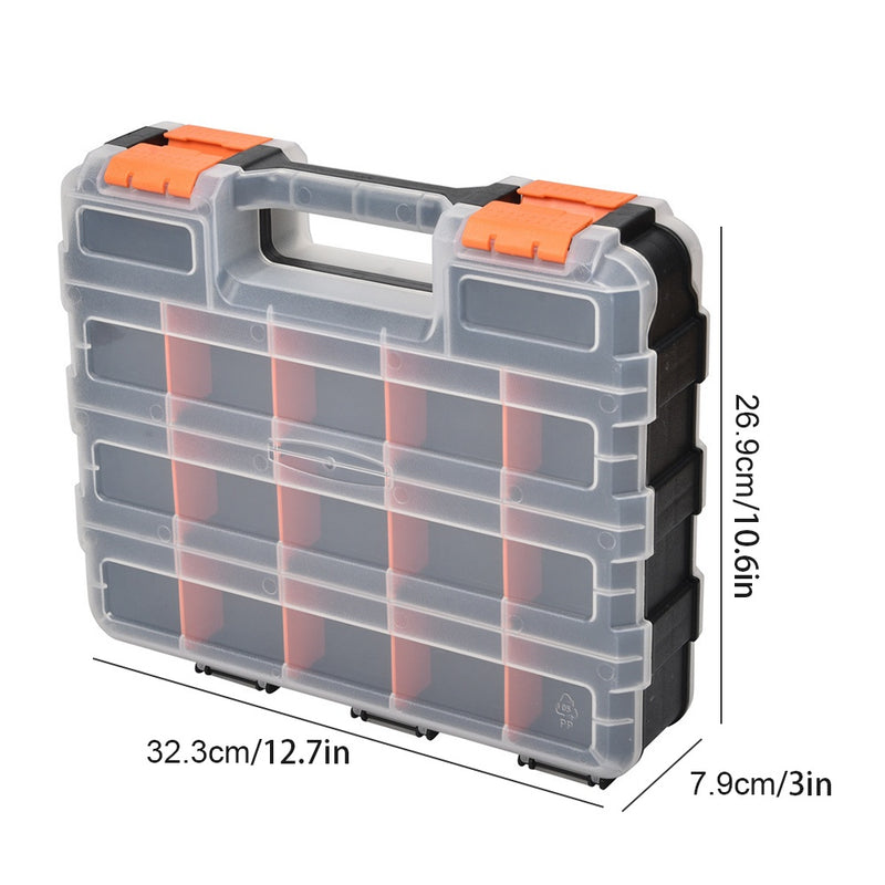 34-Slot Heavy-Duty Double-Sided Storage Box