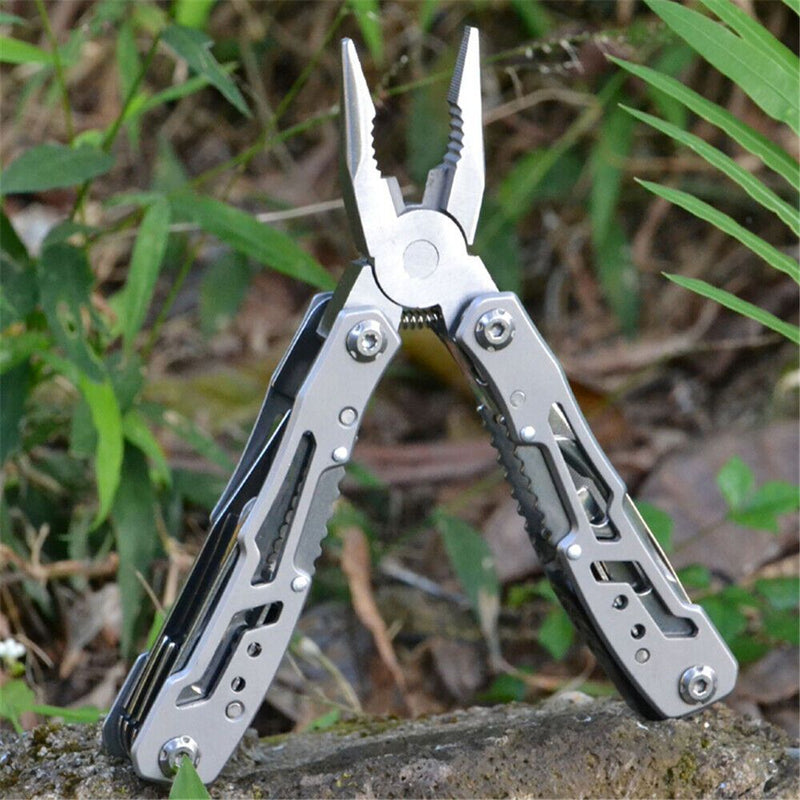 Folding Multi Tool with Saw, Screwdrivers, Wrenches, Wire Cutters