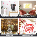 Self Adhesive Vinyl Pink 12"x10FT Permanent Vinyl, Sticker Roll