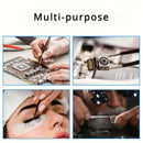 10pcs Precision Anti-Static Tweezers Set – Stainless Steel for Crafts & Electronics