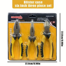 3pcs Pliers Set – Wire Cutter, Long Nose & Angled Pliers | Durable, Labor-Saving, Non-Electric Hand Tools