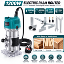 1200W Electric Palm Router – Precision Woodworking Made Easy