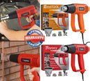 2000W Heat Gun Hot Air Gun Dual Temperature 4 Nozzles - Orange