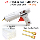 150W Hot Glue Gun KIT Professional Kit (With 2pcs Nozzles and 10 Sticks)