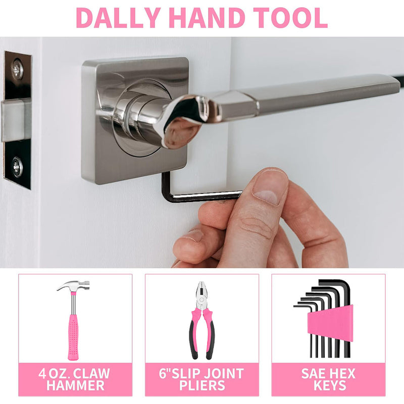 24-Piece Pink Tool Kit