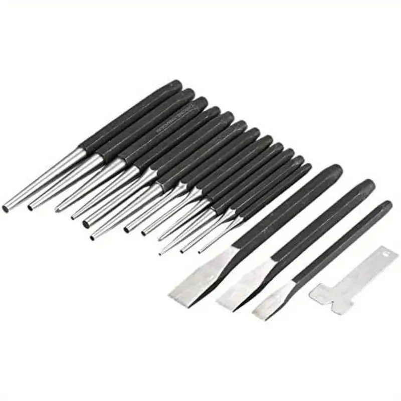 16-Piece Mechanics Punch and Chisel Set – Heavy Duty  Masonry & Automotive Use