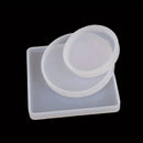 18pcs Silicone Epoxy Resin Mould Set Coasters & Crafting Kit  Heart & Oval Shapes