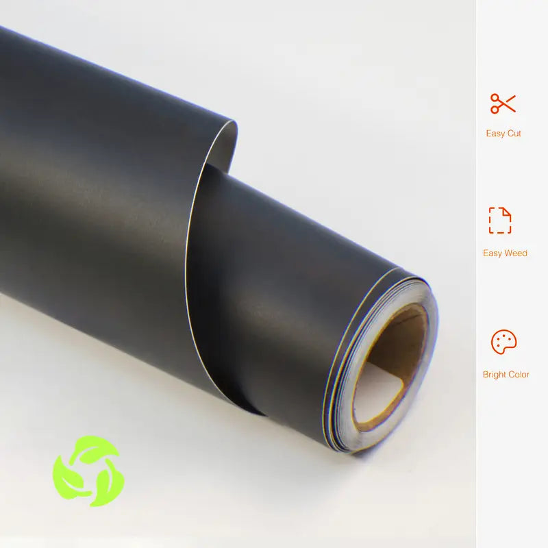 Self Adhesive Vinyl Matte Black 10Ft  Adhesive Vinyl Roll