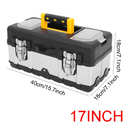 17" Heavy-Duty Metal Toolbox
