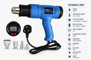 1800W Professional Hot Air Gun digital monitor Variable Temperature Blue