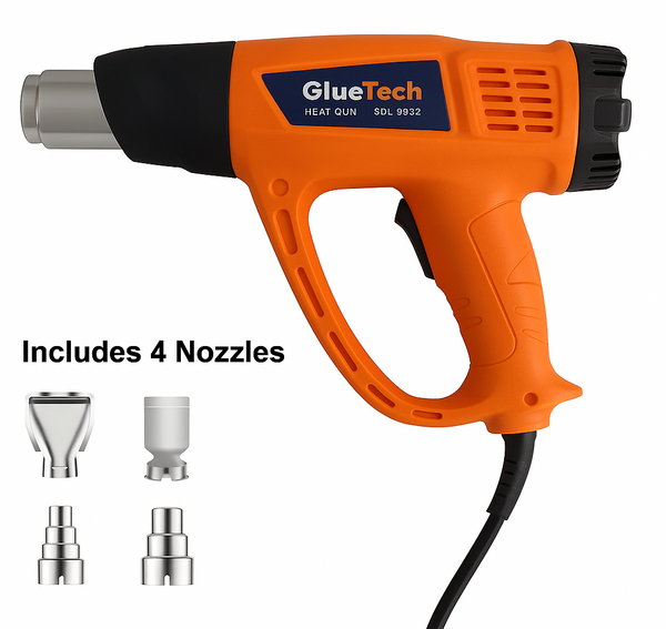 2000W Professional Hot Air Heat Gun Variable Temperature Glue Tech orange