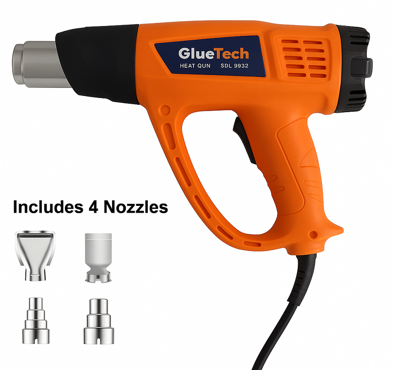 2000W Professional Hot Air Heat Gun Variable Temperature Glue Tech orange
