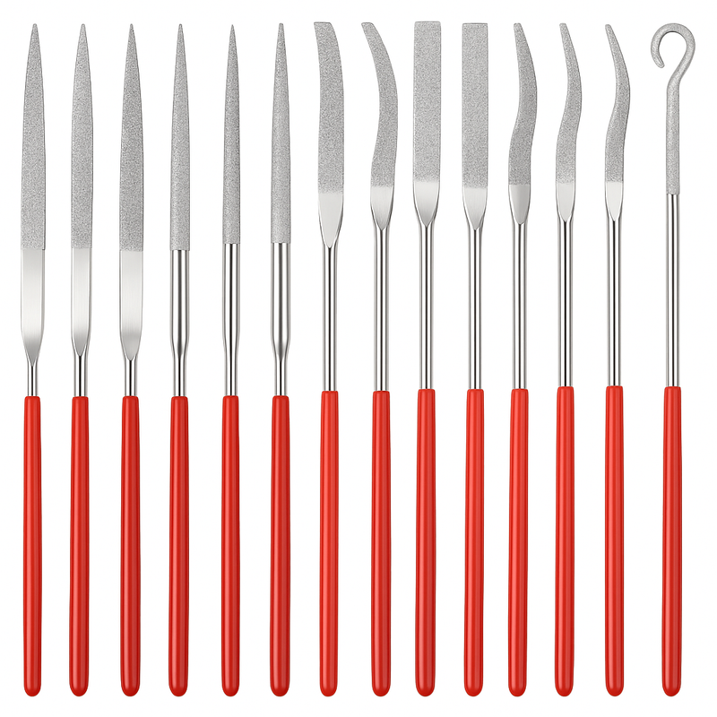 20pcs Diamond Needle File Set – 3×140mm Mini Polishing & Carving Tools