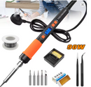 60W Digital Adjustable Soldering Iron Kit with LCD Display