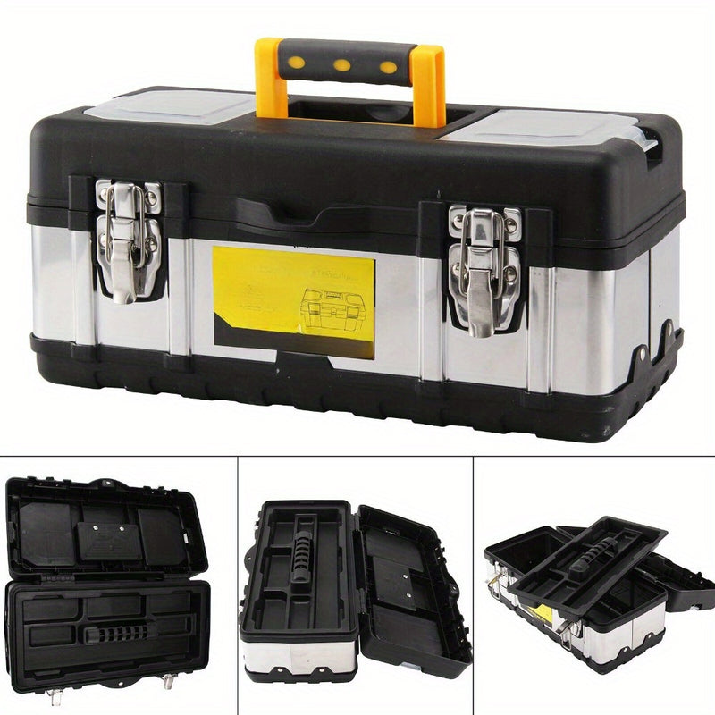 17" Heavy-Duty Metal Toolbox