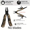 Multifunction Folding Pliers EDC Multi Tool Stainless Steel Camping Survival No Blade