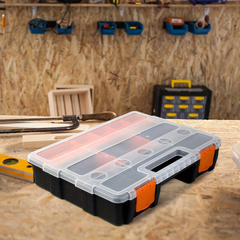 Toolbox Organizer – Multi-Grid Storage Case 22 × 29 × 6 cm
