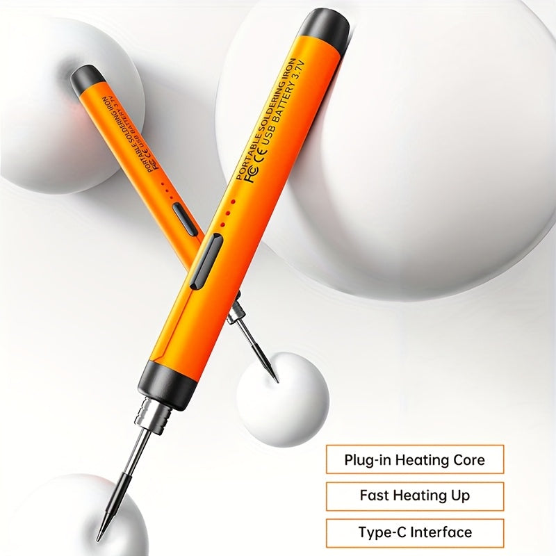 Rechargeable Portable Soldering Iron - 3-Temp Control
