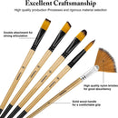 32Pc Artist Paint Brush Set Watercolour Acrylic Oil Craft Fine Detail Brushes