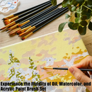 32Pc Artist Paint Brush Set Watercolour Acrylic Oil Craft Fine Detail Brushes