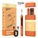 Mini Cordless Soldering Iron Kit, Rechargeable USB-C - Orange