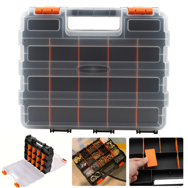 34-Slot Heavy-Duty Double-Sided Storage Box