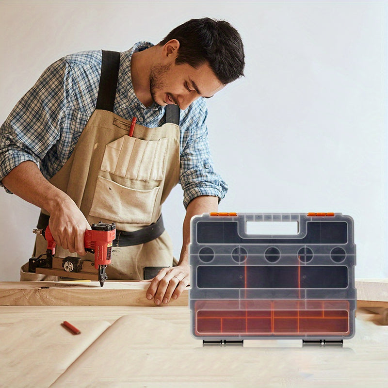 Toolbox Organizer – Multi-Grid Storage Case 22 × 29 × 6 cm