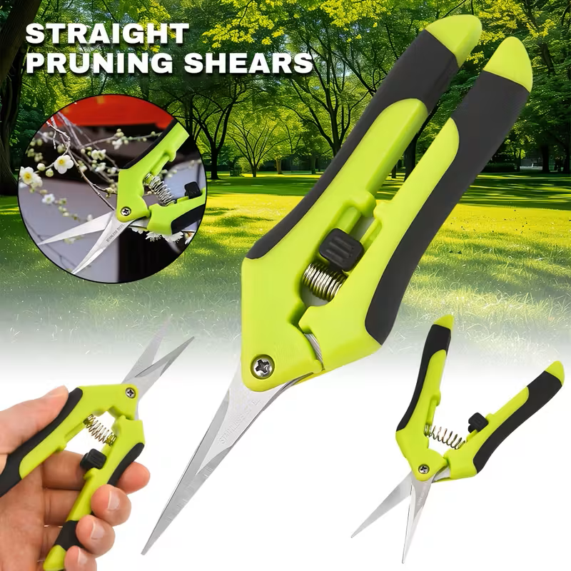 Pruning Shears – Precision Garden Clippers with Ergonomic Anti-Slip Handle & Safety Lock
