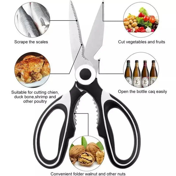 Heavy Duty Kitchen & Craft Scissors – Multipurpose Sharp Stainless Steel Utility Shears