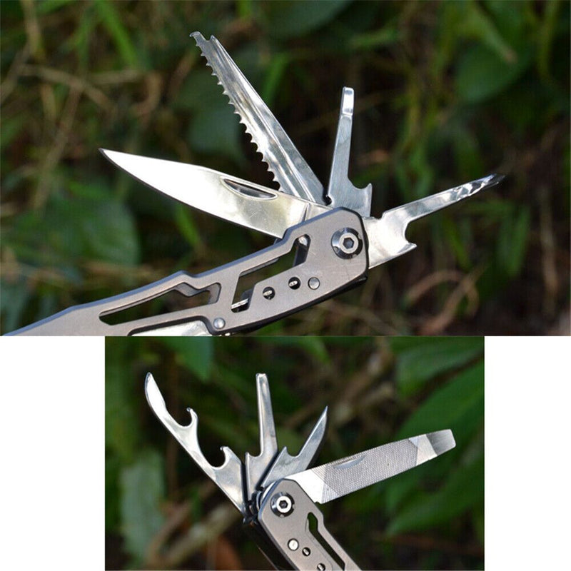 Folding Multi Tool with Saw, Screwdrivers, Wrenches, Wire Cutters